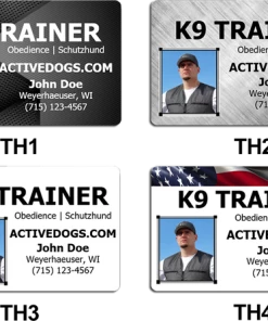 Dog Trainer Identification Card + Free Digital Copy