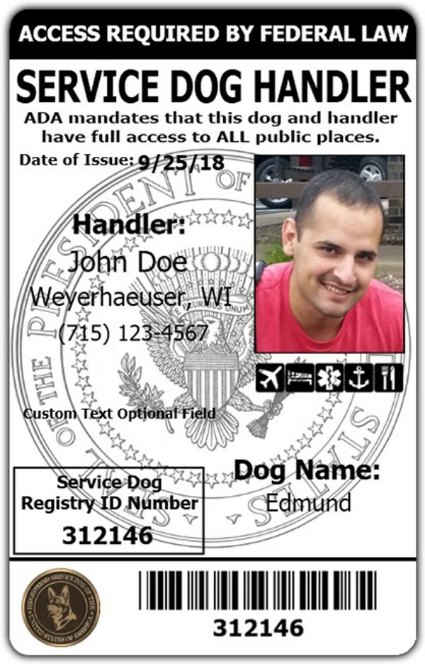 Service Dog And Service Dog Handler ID - Image 8