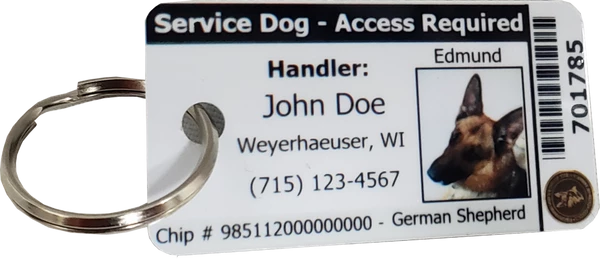 ActiveDogs Registered Service Dog 3 Key Tag Cards + Free Digital Copy - Image 5