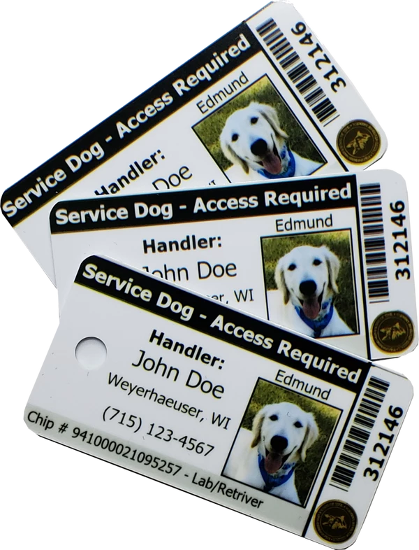 ActiveDogs Registered Service Dog 3 Key Tag Cards + Free Digital Copy - Image 8