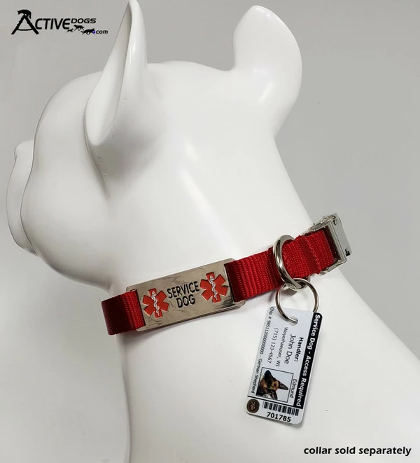 ActiveDogs Registered Service Dog ID Card + 3 Key Tag Cards + Clip-On Carrier + Free Digital Copy - Image 7