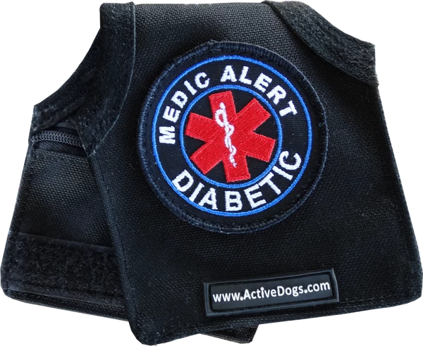 Service Dog Identification Patch Carrier W/ Zippered Pocket