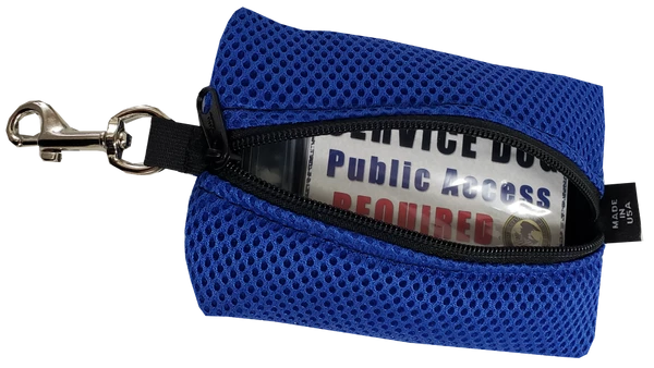 Spacer Mesh Clip-On Service Dog Zippered ID Pouch - Image 2