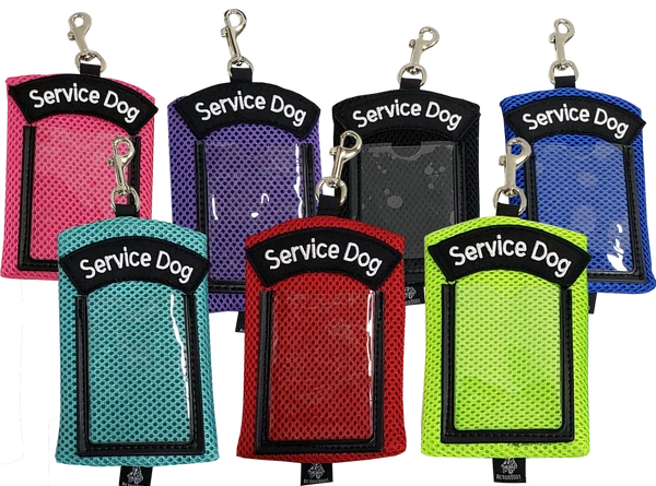 Spacer Mesh Clip-On Service Dog Zippered ID Pouch - Image 3