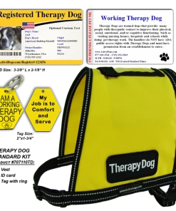 Standard Therapy Dog Vest Starter Kit