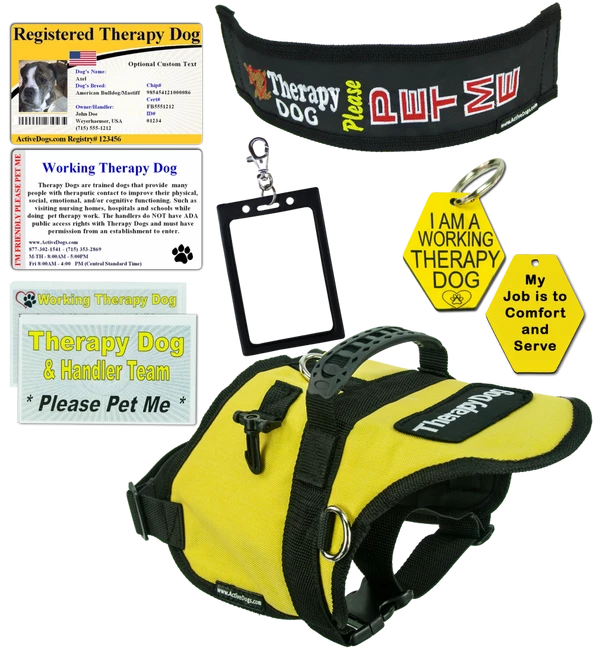 Deluxe Therapy Dog Vest Starter Kit