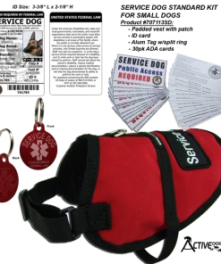 Standard Small Service Dog Vest Starter Kit