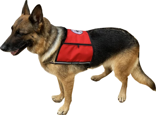Custom Logo/Text Service Dog Starter Cape W/ Zipper Pockets - Image 7