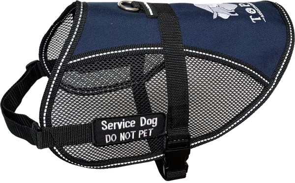 Custom Logo/Text Service Dog Vest - Hybrid Mesh Vest - Image 4