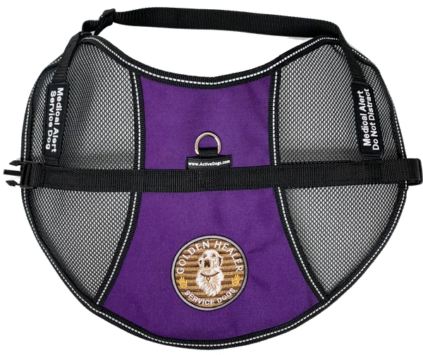 Custom Logo/Text Service Dog Vest - Hybrid Mesh Vest - Image 3