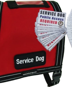 Service Dog ID Cape Vest + Free ADA Federal Law Cards