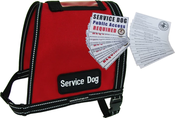 Service Dog ID Cape Vest + Free ADA Federal Law Cards