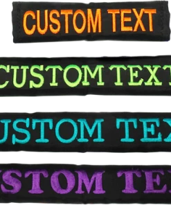 Custom Text Leash Wrap & Chest Strap Cover