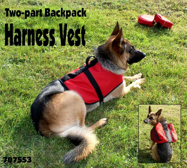 Two-Part Service Dog Backpack Harness Vest - Image 4
