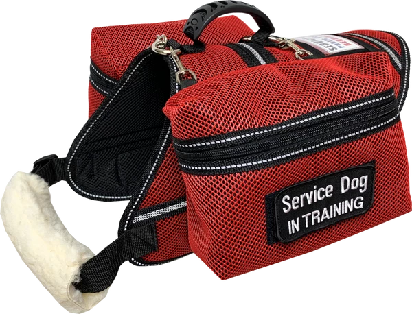 Ultimate Mesh Working Dog Vest W/ Clip-On Accessory Bags - Image 2