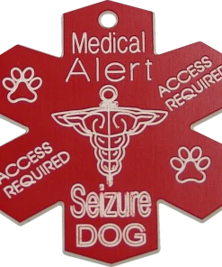 Medical Alert Seizure Dog ID Tag