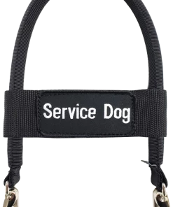 12" Nylon Clip-on Bridge Handle W/Service Dog ID Band
