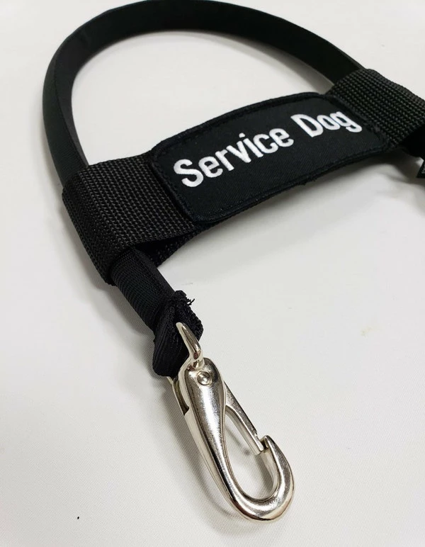 12" Nylon Clip-on Bridge Handle W/Service Dog ID Band - Image 4
