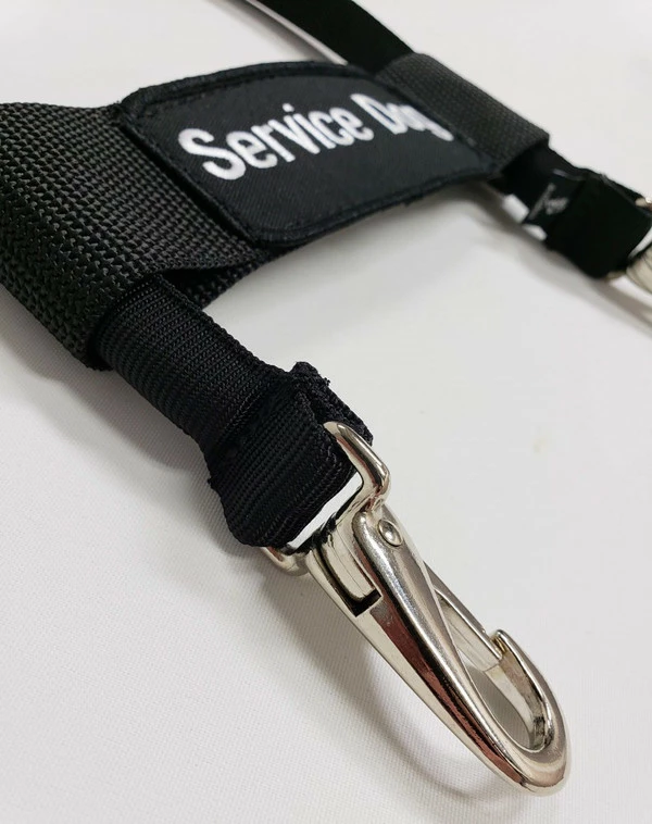 12" Nylon Clip-on Bridge Handle W/Service Dog ID Band - Image 7