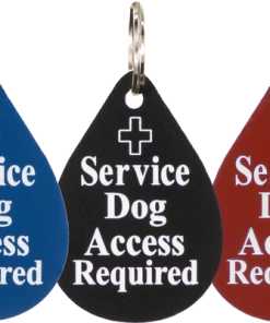 Engraved Plastic Service Dog Access Tag