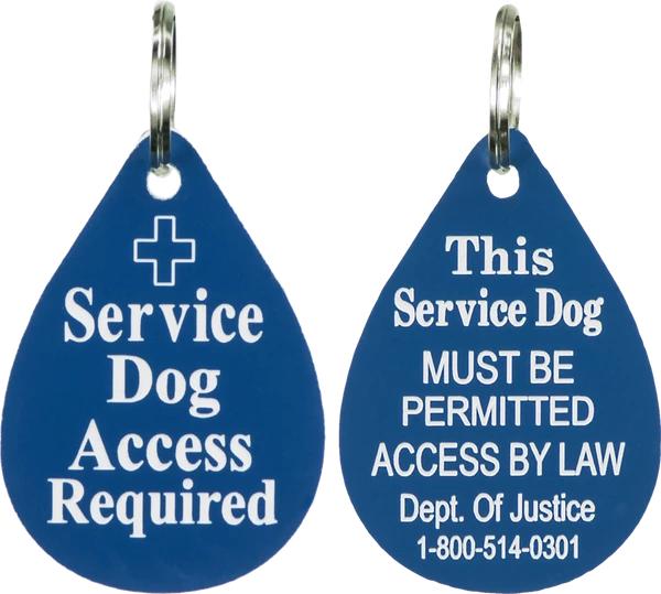 Engraved Plastic Service Dog Access Tag - Image 4