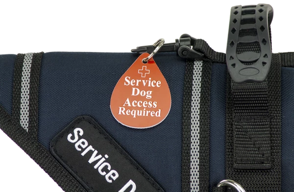 Engraved Plastic Service Dog Access Tag - Image 7