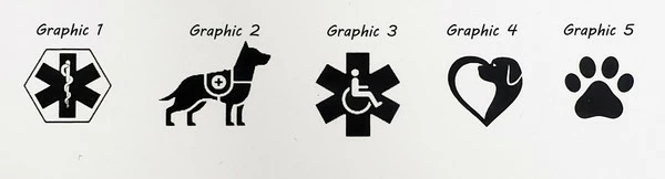 Custom Engraved Service Dog Metal Badge - Image 4