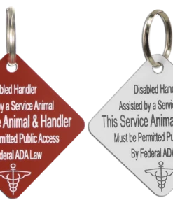 Disabled Handler With Service Dog Tag