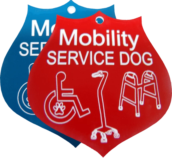 Mobility Service Dog Engraved Tag