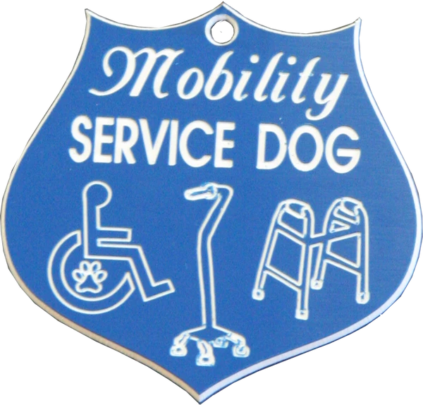 Mobility Service Dog Engraved Tag - Image 3