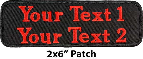 Custom Embroidered Text Patch - Image 11