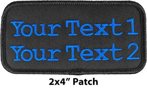 Custom Embroidered Text Patch - Image 2