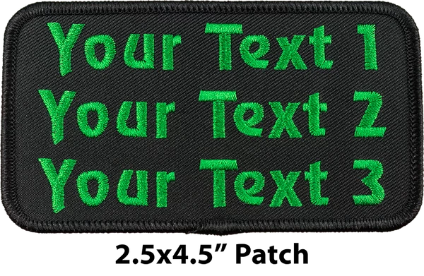 Custom Embroidered Text Patch - Image 7