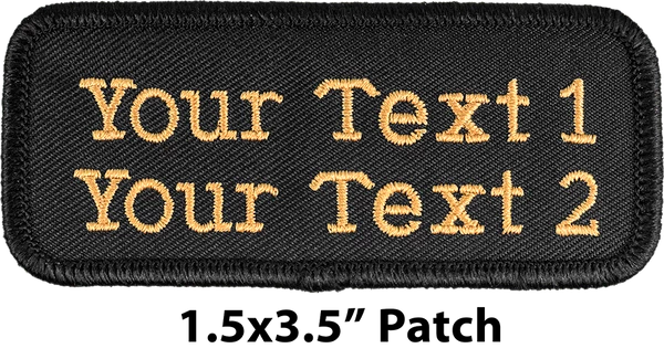Custom Embroidered Text Patch - Image 9