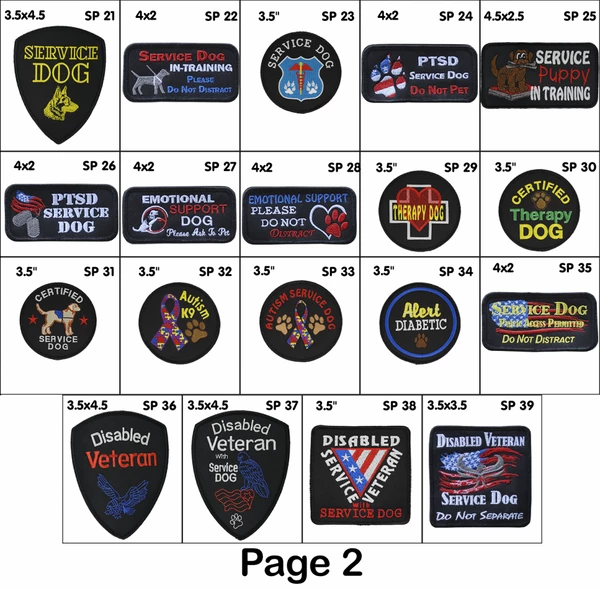 Service Dog Identification Patch Carrier W/ Zippered Pocket - Image 8