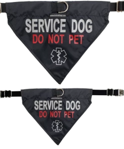 Service Dog Reflective Bandana Dog Collar
