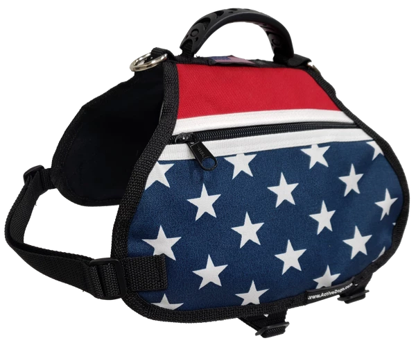 American Patriotic Service Dog Dual Pocket Vest - Image 12