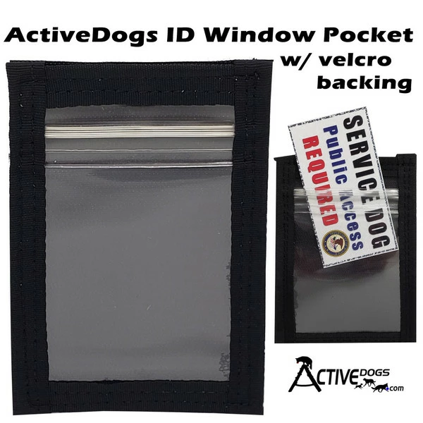 ID Window Pocket W/ Velcro Backing