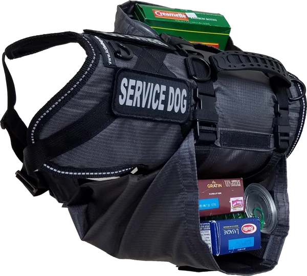 Service Dog Saddle Bag Grocery Getter Harness Vest - Image 20