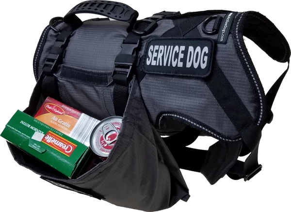 Service Dog Saddle Bag Grocery Getter Harness Vest - Image 22
