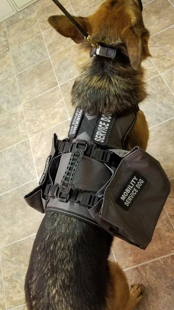 Service Dog Saddle Bag Grocery Getter Harness Vest - Image 25