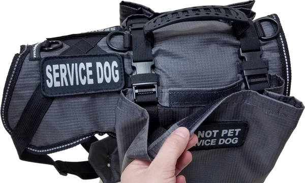 Service Dog Saddle Bag Grocery Getter Harness Vest - Image 8