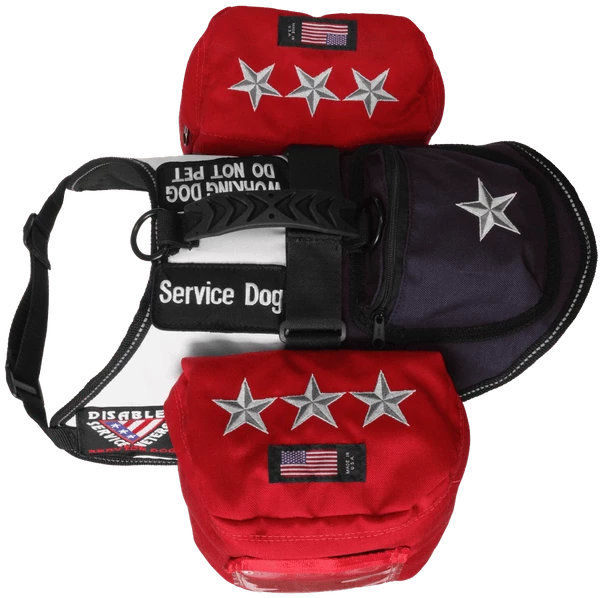 Patriotic Tri Pack Service Dog Vest - Image 9