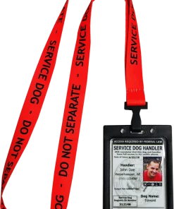 Service Dog Do Not Separate Identification Lanyard & ID Carrier
