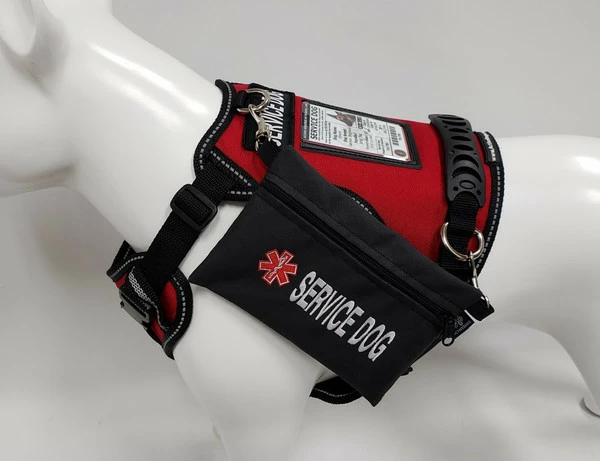 Clip-On Embroidered Service Dog Bag - Image 4