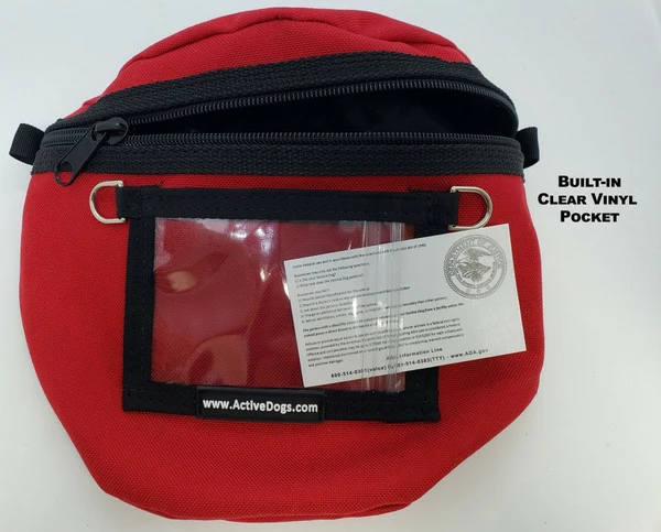 Service Dog Clip-on Large Bag W/ ID Window - Image 8