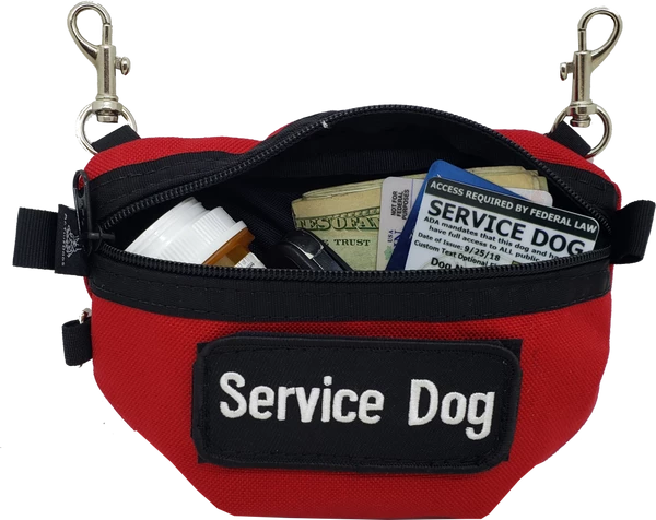 Service Dog Clip-on Small Bag W/ Patch - Image 2