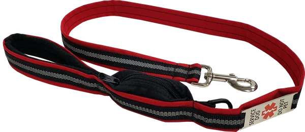 Service Dog Reflective Built-In Poop Bag Leash - 13 Color Variety - Image 10