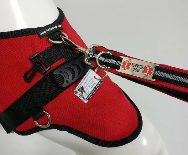 Service Dog Reflective Built-In Poop Bag Leash - 13 Color Variety - Image 11