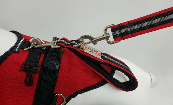 Service Dog Reflective Built-In Poop Bag Leash - 13 Color Variety - Image 12